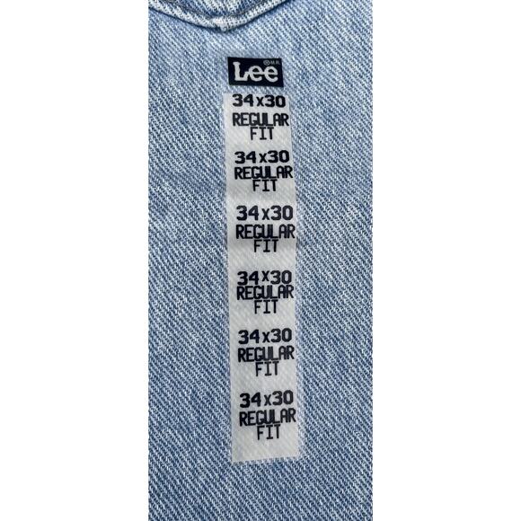 VINTAGE Lee Jeans Sears Regular Fit Euro bleach Men's Blue SIZE 34 x 30 NWT - Picture 8 of 8